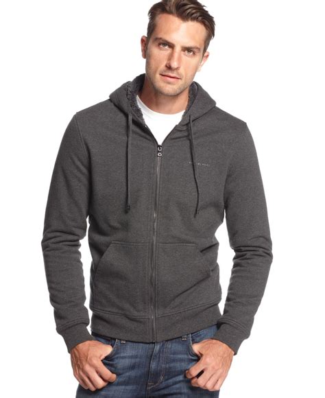 michael kors mens jacket zip hoodie|Michael Kors grey crewneck.